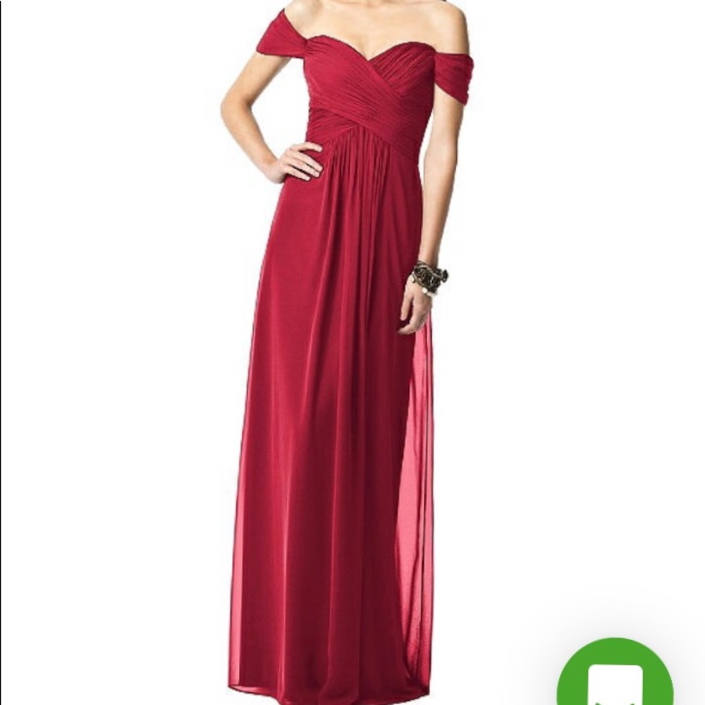 STUNNING off shoulder full length gown!